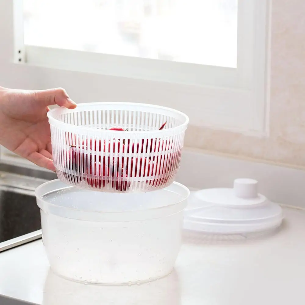 Vegetables Dryer Salad Spinner Fruits Basket Fruit Wash Clean Basket Storage Washer Drying Machine Useful Kitchen Tools