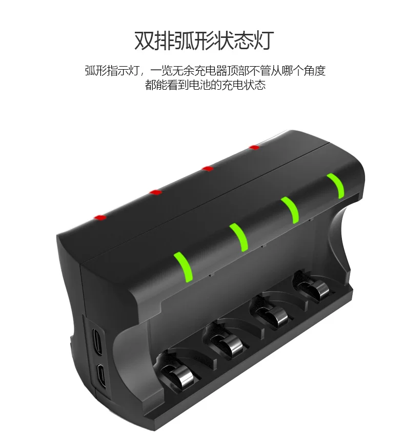RCR123A зарядное устройство 8 слотов для карт 16340 ICR123A 3,7 V usb интерфейс