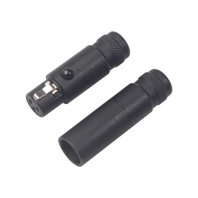 Высококачественный Профессиональный мини XLR 3 Pin женский маленький штекер аудио