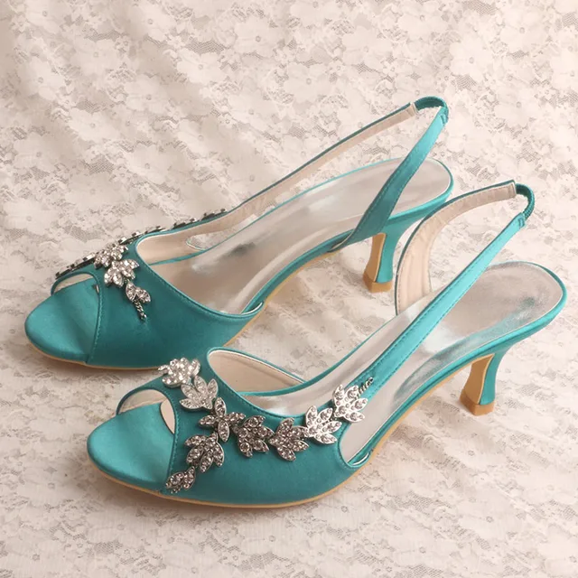 Wedding Mid Heels Women Summer Shoes 