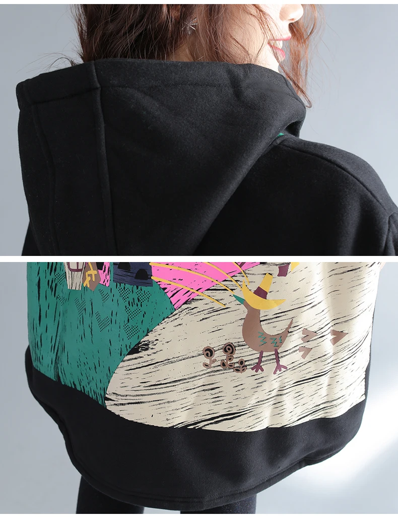 Новинка, зимнее пальто для фотосессии, Бейсбольный воротник с принтом на спине, флисовое плотное пальто средней длины