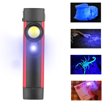 

Multifunction USB Rechargeable COB LED Work Lamp Flashlight With Magnet Outdoor Light Car Inspection Light
