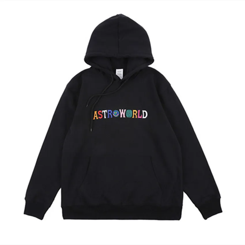 Трэвиса Скотта вышивка Astroworld Wish You was толстовки для мужчин и женщин высокое качество повседневные как можно скорее Рокки Травмированный Тур Мерч толстовки