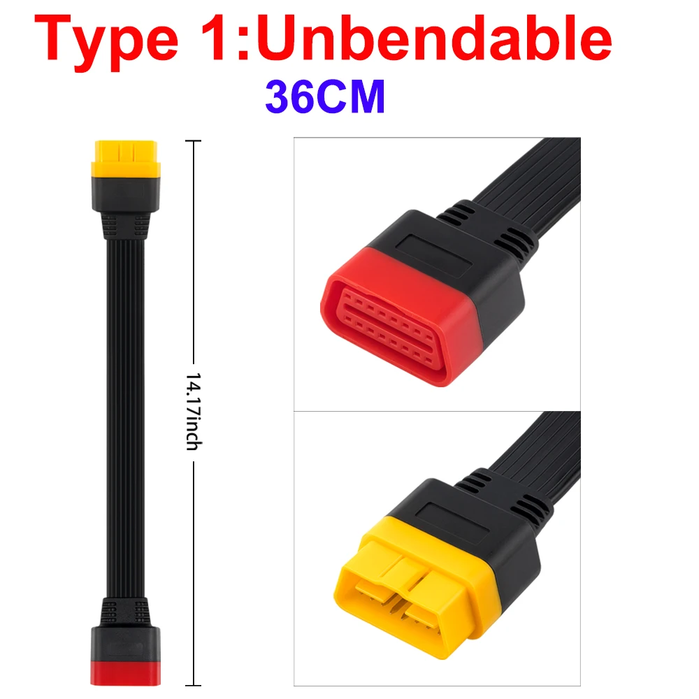 motorcycle oil temperature gauge OBDII Extension cable 16 Pin Male To Female for thinkdiag Easydiag BD2 Connector 16Pin diagnostic tool ELM327 OBD2 Cable engine temperature gauges Diagnostic Tools