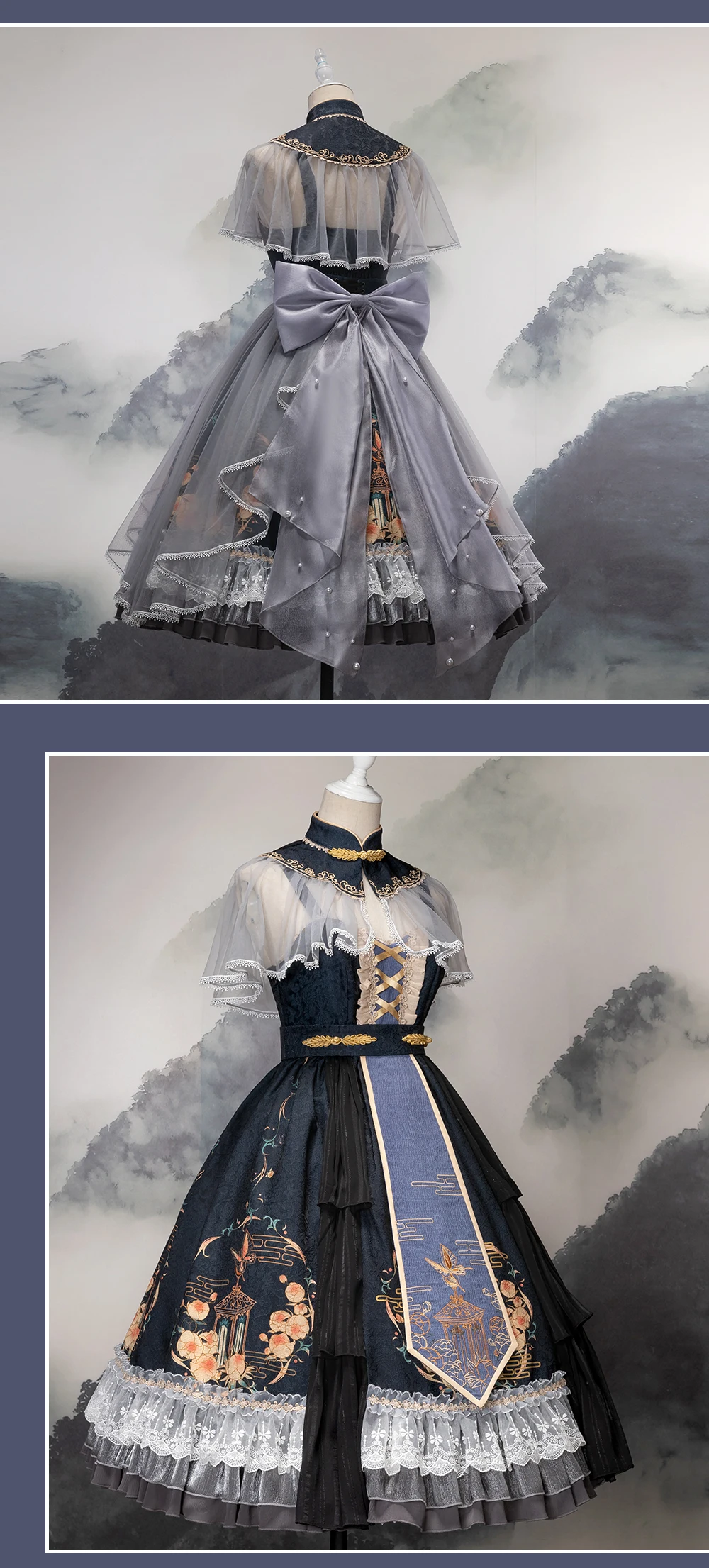 Uwowo Лолита дизайн туманный сад шинуизери платье Лолита косплей костюм