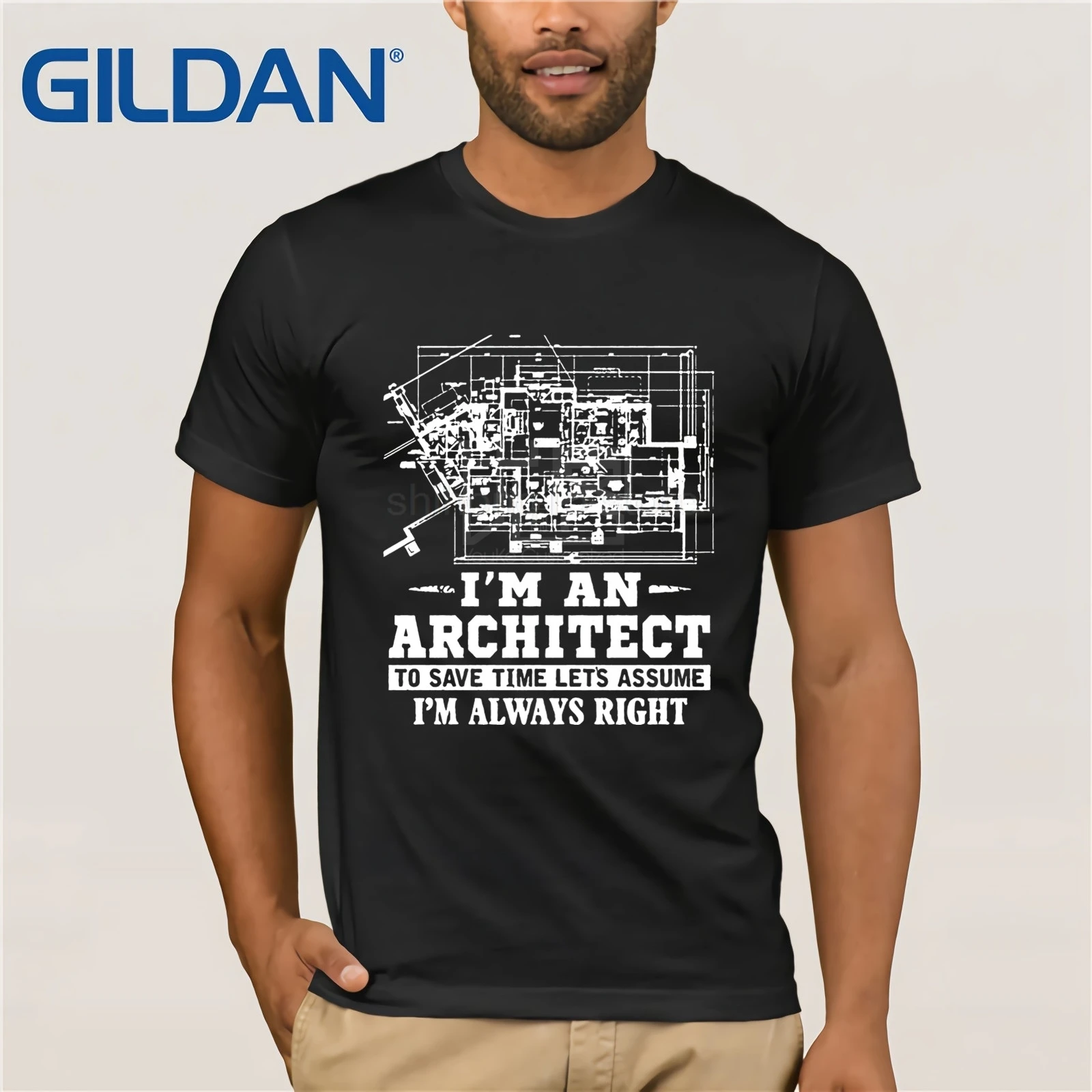 Architect Navy Мужская футболка 2019 с круглым вырезом рубашка для мужчин распродажа