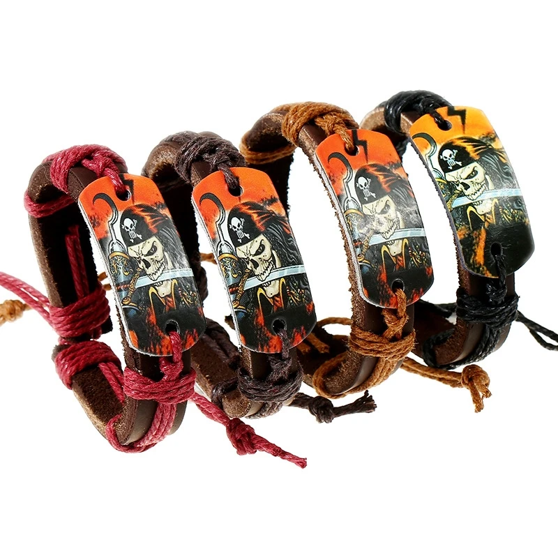 

Leather Hand Rope Western Style Casual Vintage Cowhide Hand-woven Bracelet for Men Women Jewelry Fashion Jewelry Accessories