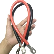 Литиевая аккумуляторная батарея провод 4AWG 6 7 8 AWG силиконовая оболочка провода 12 16 25 квадратный аккумулятор шнур питания с клеммой силиконовая линия