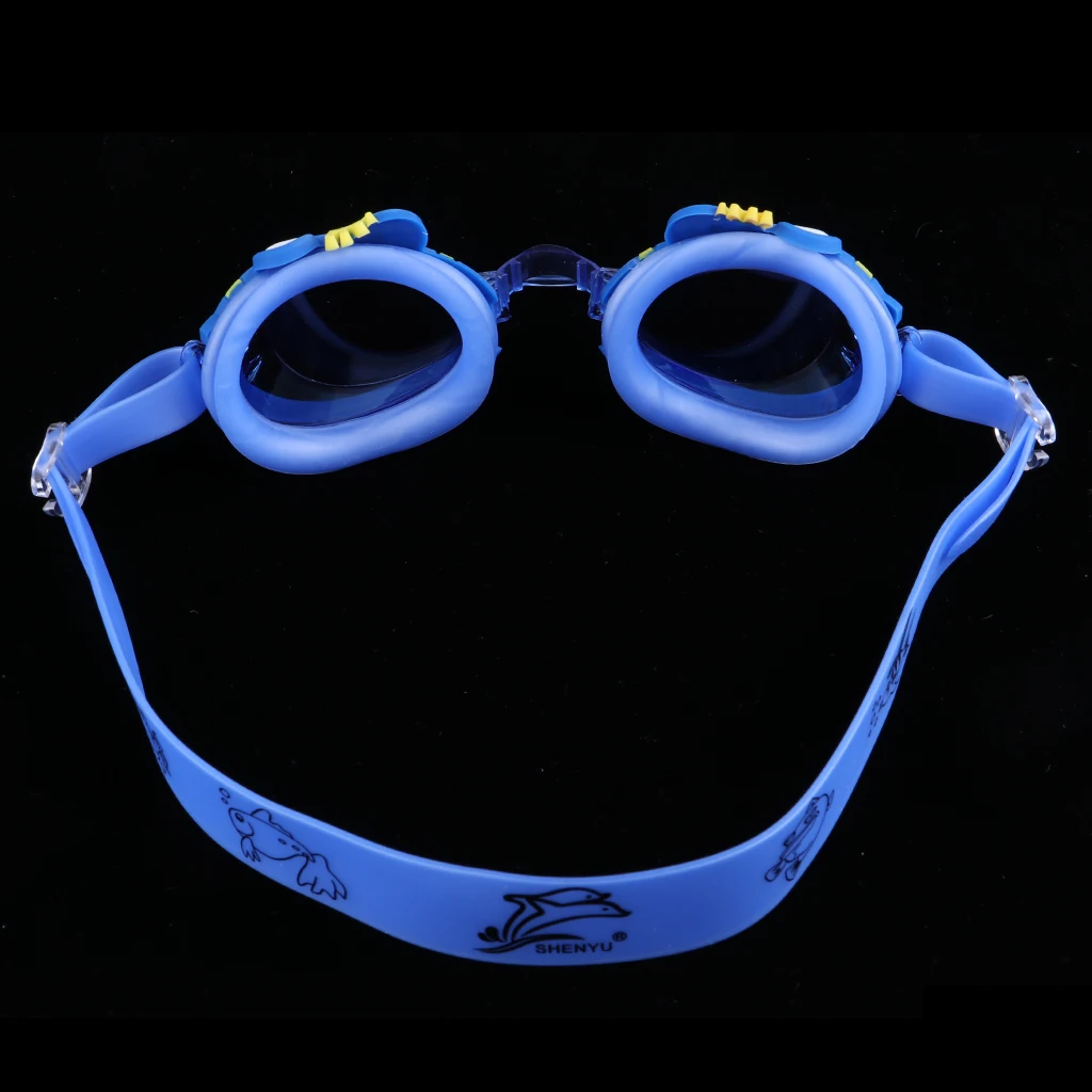 Adjustable Anti-Fog Swimming Swim Goggles Glasses with Anti-fog Lens, Ear Plugs for Unisex Kids Children Boys Girls