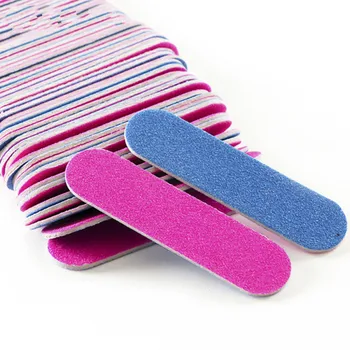 

MJ Nail File Buffer Double Side Of The Nail File Buffer Mixed Color 100 Pieces Trimmer Lime Buffer In The Nail Art Nail Art Tool