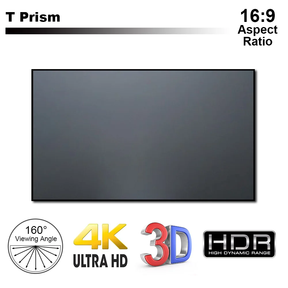 80 150 Inch Newest UST ALR CLR Thin Bezel Ultra Short Throw Projector