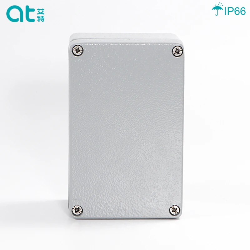  Caja de conexiones impermeable de aluminio fundido IP66, Caja  eléctrica de plástico gris, Caja de caja de conexiones electrónica, Caja de  pegamento de carcasa de potencia pequeña 2.520x2.283x1.378 in, 1PCS 