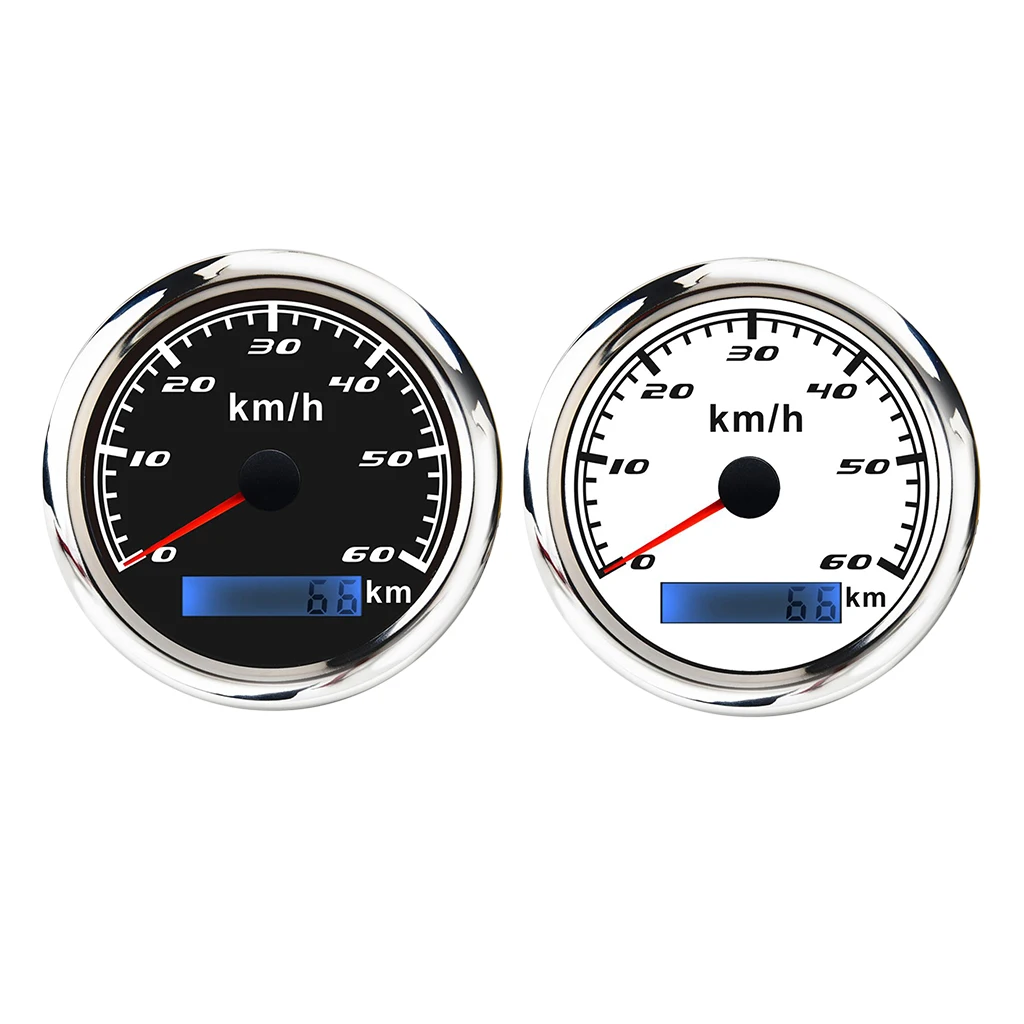 316 Stainless Steel L Bezel  85mm(3/8'') GPS Speedometer Gauge Odometer  for ATV  Motorcycle Marine Boat