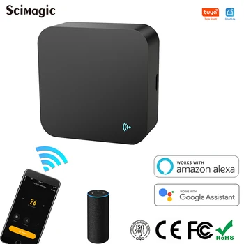 

Mini Smart Home Automation WiFi IR RF Universal Intelligent Remote Controller Work With Alexa Google