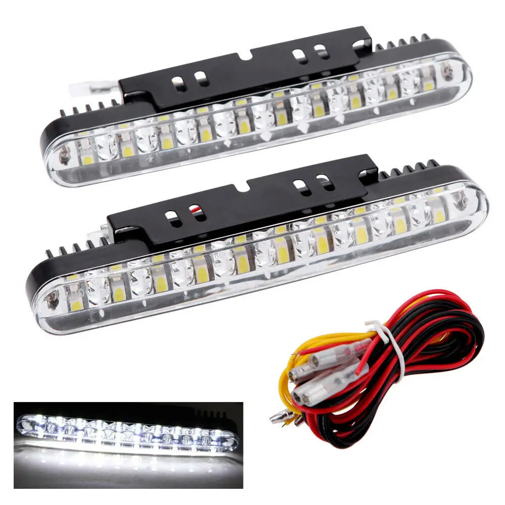 

2PCS 30 LED Auto Daytime Running Light DRL Daylight Lamp with Turn Lights