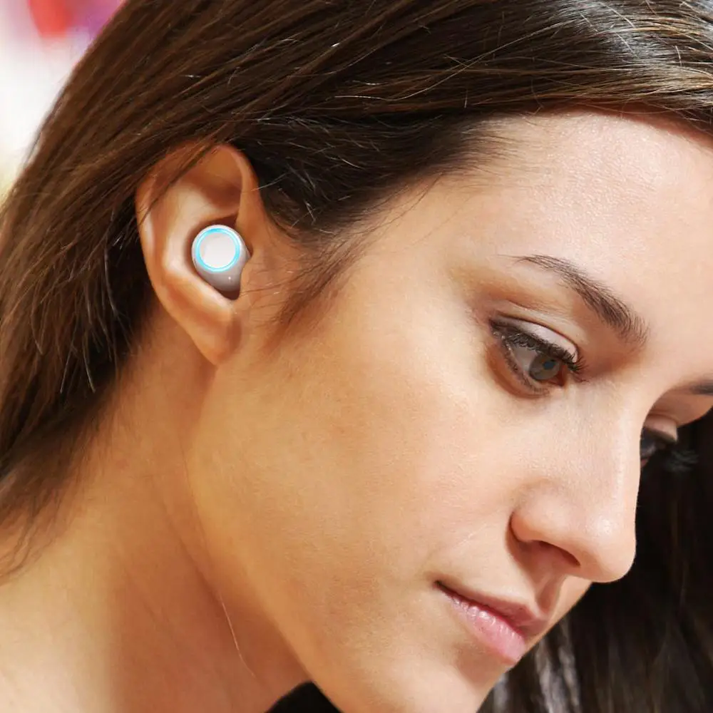 MIJIA TWS ME V5 Bluetooth наушники с двойной ручкой мини Беспроводные спортивные сенсорные