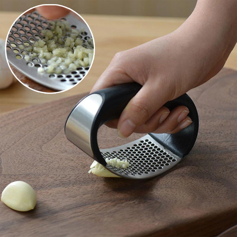 Stainless Steel Home Kitchen Mincer Tool Garlic Press Crusher Squeezer Masher 配送員設置