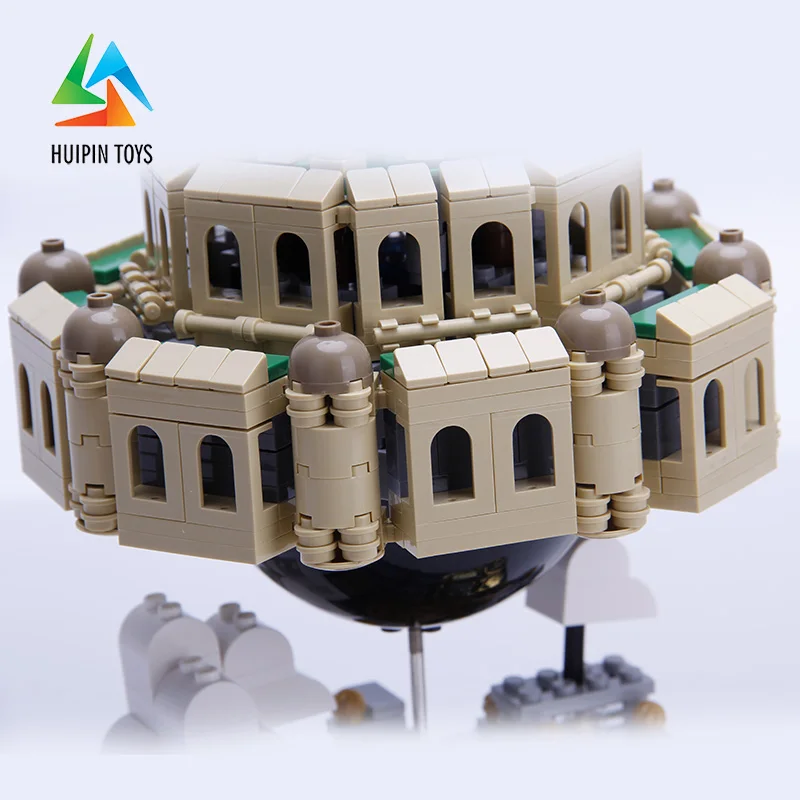 1179 шт. XINGBAO строительные блоки игрушки XB-05001 Moc Laputa: замок в небе кирпичи с Подарочная музыкальная шкатулка для детей 4PX