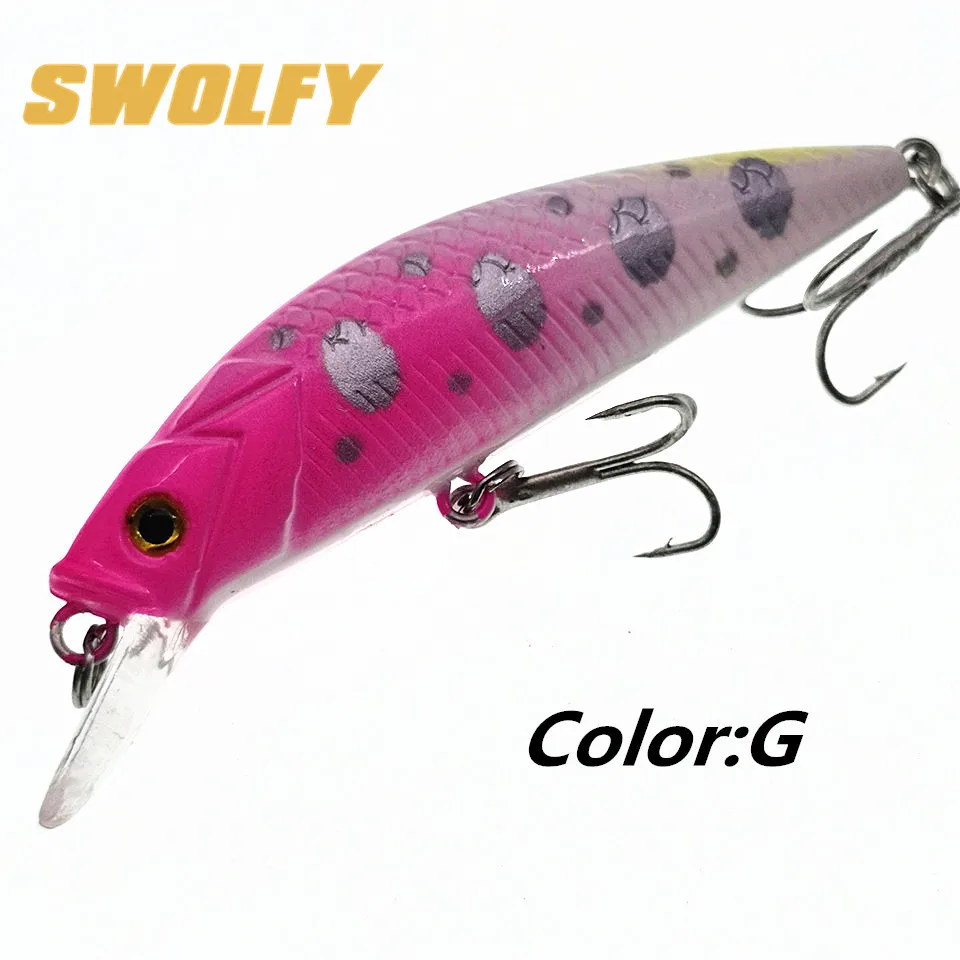Swolfy 4 шт./лот новые рыболовные приманки реалистичные кренкбейт 5 см 6 г Гольян приманки искусственная твердая плавающая приманка тонущие воблеры