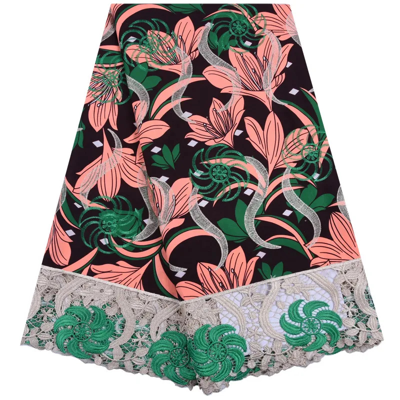 

Best Selling Water Soluble African Wax Lace Fabric Blue Nigerian Wax Lace Cord Lace Fabric With Stones For Party Sewing F1295