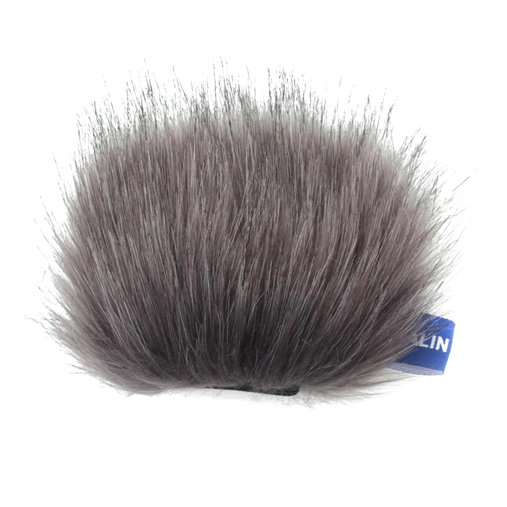 Grey Microphone Windscreen Wind  Muff for Tascam DR-05 Artificial Fur Made