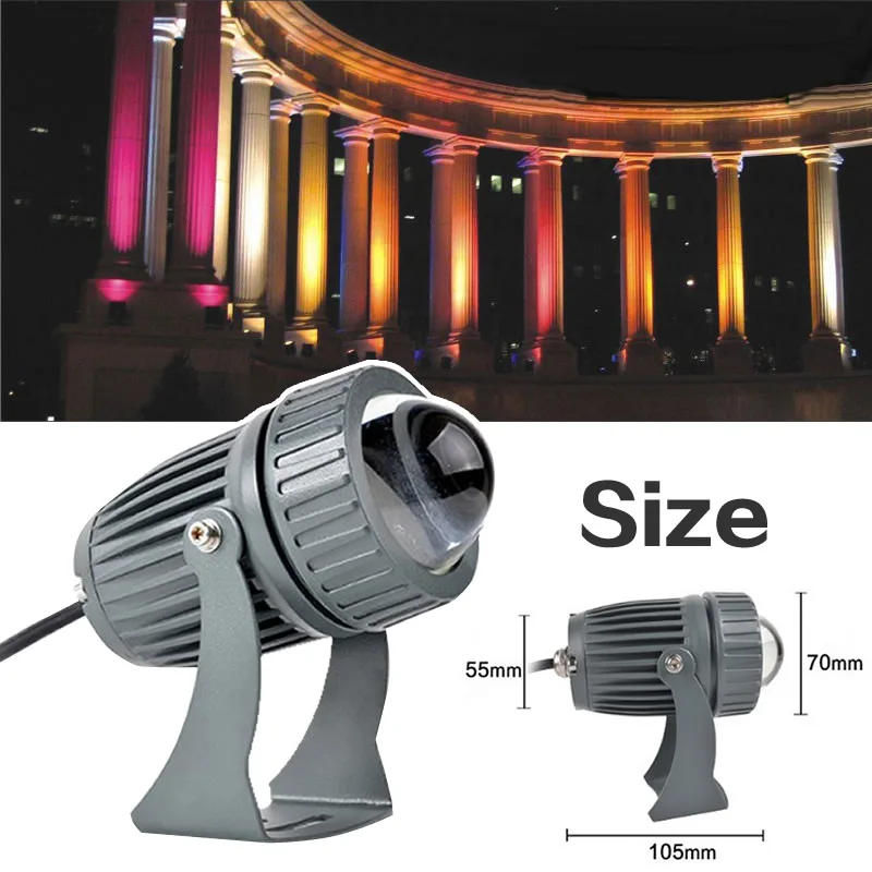 24W 32W Outdoor LED Spotlights Gardon Yard Landscape Lighting 220V Red Green Blue Wall light IP67 Waterproof Wall lights 4