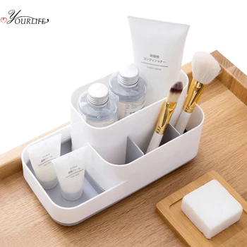 

OYOURLIFE Creative Plastic Makeup Organizer Case Family Office Desktop Sundries Classification Storage Box Cosmetic Organizer