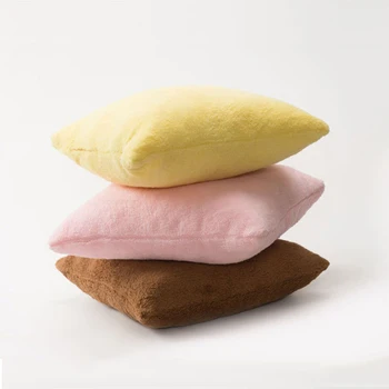 

Cotton Velvet Cushion Cover 50*50cm Square Decorative Pillows Solid Home Covers 15 Pillowcase Decor Case Sofa Pillow Color Throw