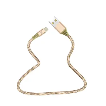 

1M Nylon Braided Type-C Charging Cable Wire Metal Plug Data Sync Cable Fast Charging Cable Suitable for Type-C Phones