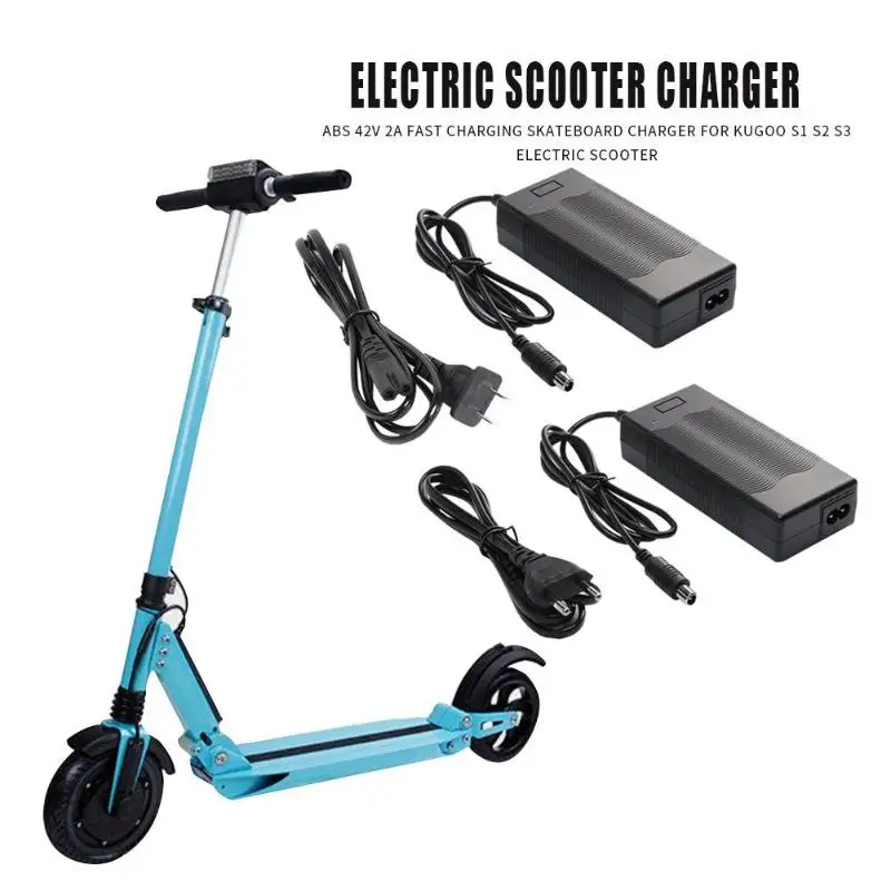 Лидер продаж зарядное устройство для электрических скутеров умелое производство нежной текстуры 42 в 2A скейтборд адаптер питания для KUGOO S1 S2 S3