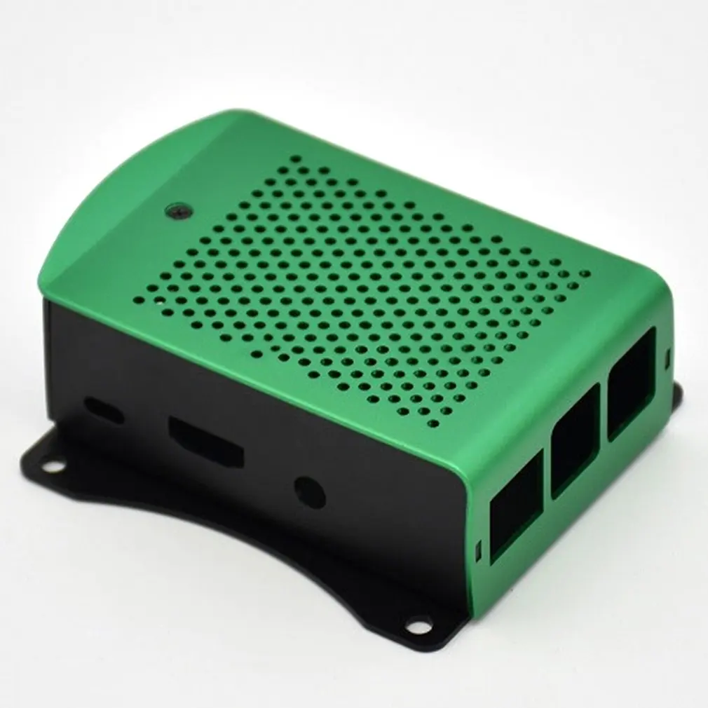 Для Raspberry Pi 4B алюминиевый корпус зеленый металлический корпус коробка корпус зеленый корпус для RPI 4 Модель B RPI 4B чехол