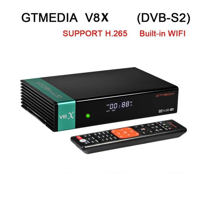 👍 Original GT media V8X HD satellite Receiver DVB-S2 S2X Full HD USB 2.0 Europe CCAM SAT Decoder Receptor PK V8 HONOR V8 NOVA 1
