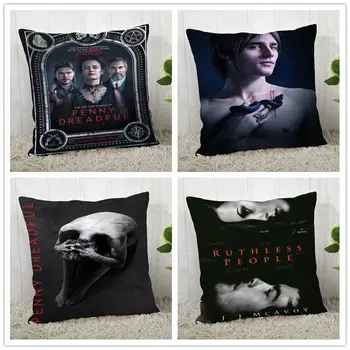 

Custom Penny Dreadful Pillow Case Polyester Decorative Pillowcase zipper Pillow Case Pillowcase Cover 40*40cm drop shipping DIY