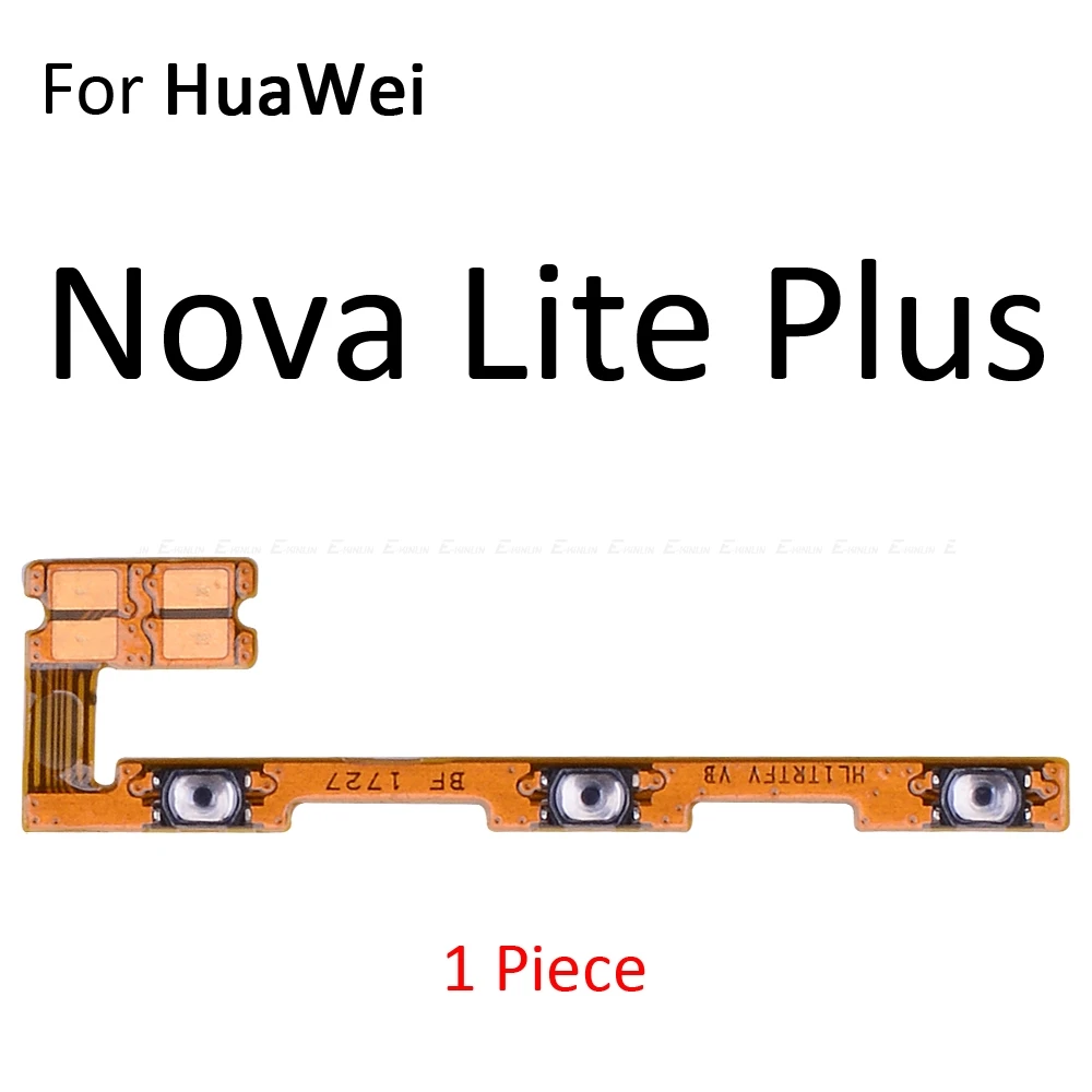 Немой переключатель питания лента-брелок для HuaWei Nova 5i 5 Pro 4e 4 3 3i 3e 2 2S 2i Plus Lite Young ON OFF Кнопка громкости гибкий кабель - Цвет: For Nova Lite Plus