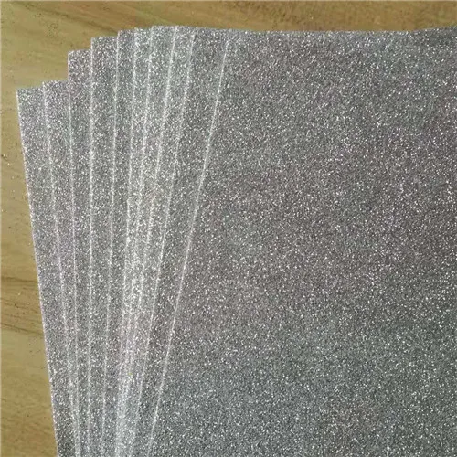 20*30 Cm Glitter Foam Paper Paper-Cut Scrapbook Sticker Kids DIY Craft Handmade Material Wedding Party Decoration Spong Paper silver