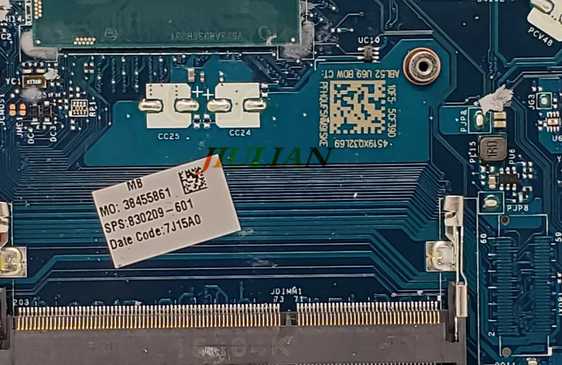 Материнская плата ноутбука 830209-001 для hp 250 G4 Материнская плата ноутбука с i5-5200U 2,2 ГГц cpu 830209-601 830209-501 Протестировано