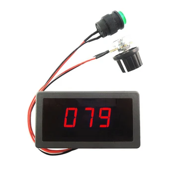 

CCM5D DC6V To 30V Motor Governor Adjustable Stepless Start Stop Switch Digital LED Display Regulator Speed Controller PWM Black