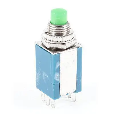 AC250V/3A AC125V/6A 6-Pin DPDT кнопка с самовозвратом кнопочный переключатель