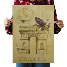 [B271] Ручная роспись Триумфальная АРКА ретро плакат из крафт-бумаги экран для помещений кафе декоративная живопись