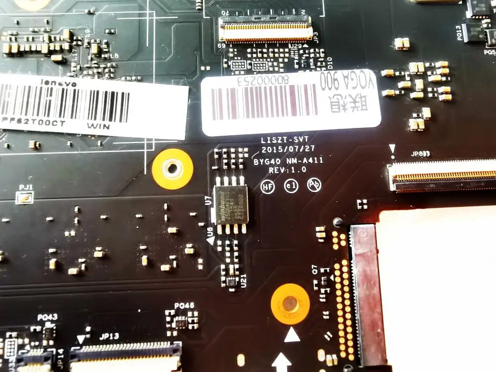 price cut  Original for Lenovo YOGA 900-13ISK laptop motherboard YOGA 900-13ISK I7-6500U 16GB BYG40 NM-A411 RE