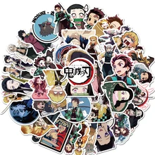 Autocollants de Graffiti Demon Slayer: Kimetsu no Yaiba, étiquette Scrapbook en PVC, décoration, papeterie scolaire et de bureau, 1 ensemble