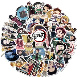 1set Anime Demon Slayer: Kimetsu no Yaiba Graffiti Sticker Scrapbook Decor PVC Stationery Stickers School Office Supply