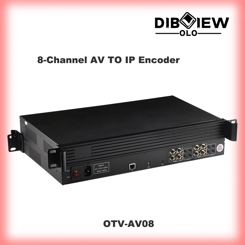 

OTV-AV08 8 Channel CVBS AV TO IP RTMP RTSP HTTP UDP Streaming Video H264 Encoder For Hotel TV System