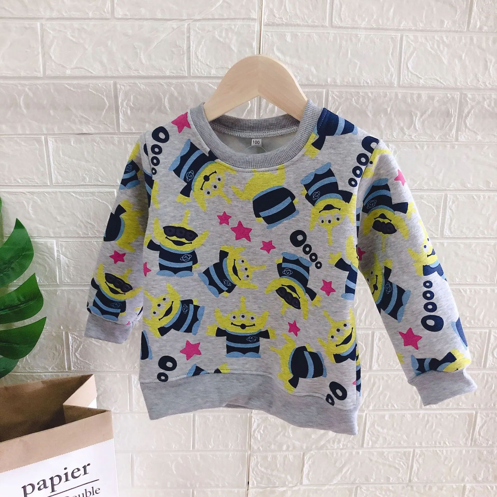 Hello kitty/Детская флисовая толстовка с капюшоном; детские толстовки для маленьких девочек и мальчиков; топы; теплая толстовка с Микки Маусом; детская одежда; костюм - Цвет: Gray
