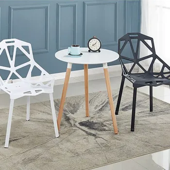 

Nordic Dining Table Round Modern Kitchen Table Dining Table Office Conference Table Garden Coffee Table Beech Wood Legs White