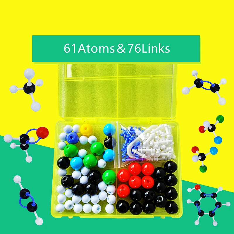 

Chemical Molecular Model Kit 61 Atom Structure Set Organic Inorganic Chemistry Molecules Educational Toys Gifts