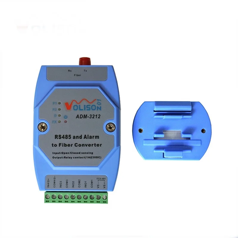 

Alarm signal to optical fiber, 2-channel switch optical transceiver, with 1 channel RS485 infrared radiation dedicated