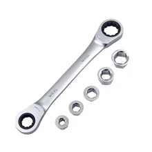 Clé à douille multifonctionnelle à Double tête 7 en 1, ensemble de clés combinées à cliquet réversible, outil universel
