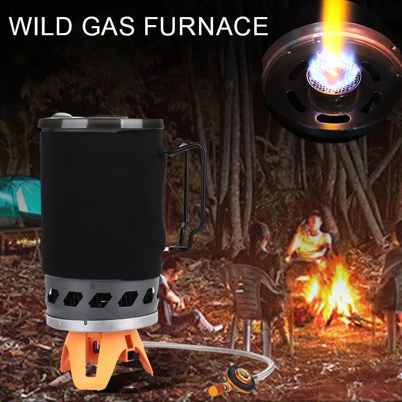 

Backpacking Stove Compact Portable Alumina 1400mL BBQ Cook Coal Gas Camping Stove Traveling Picnic Portable Stove