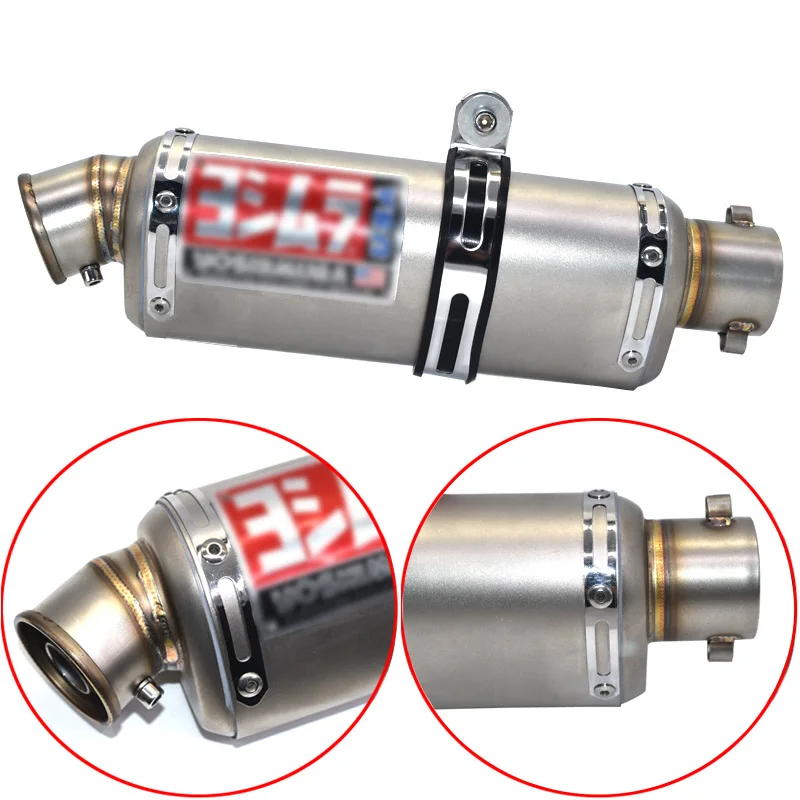 

Universal Motorcycle Exhaust For Yoshimura stickers Muffler Titanium Color Scooter Motorbike ATV Pit Bike Escape cafe racer mt